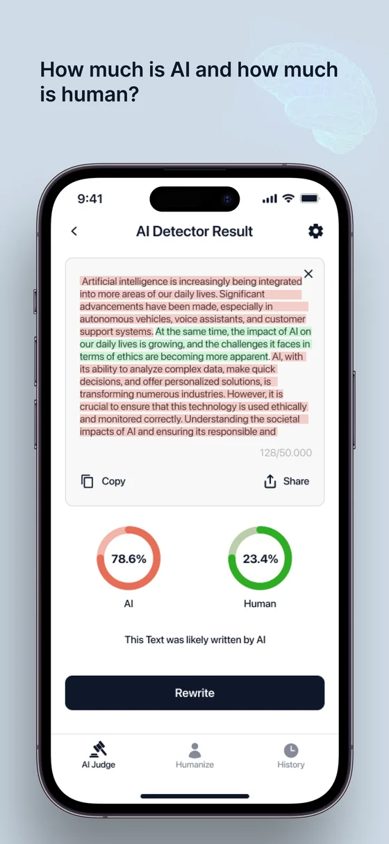 Judgr App Screenshot 2 - Results View